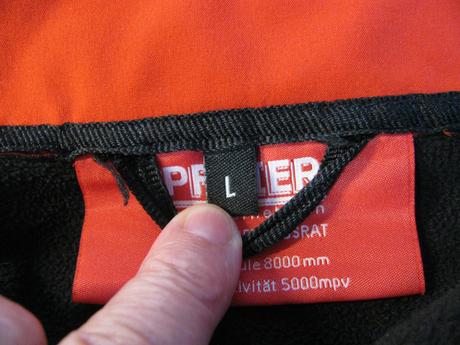 Softshellová červená bunda pfnier, l
