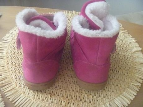 Růžové barefoot zimní boty zn. tipsie toes vel. 31, tipsietoes,31