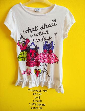 Triko-vel.6-7let, f&f,122