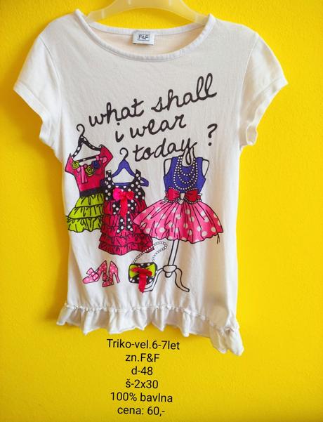 Triko-vel.6-7let, f&f,122