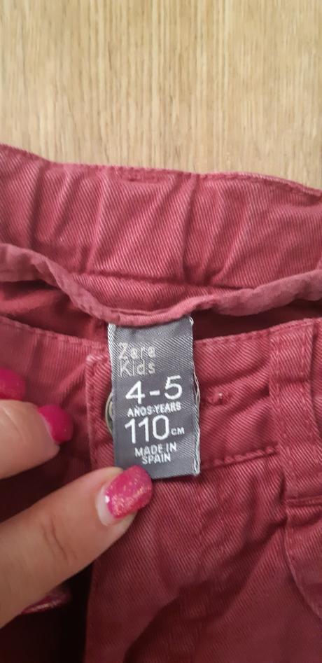 Vínové džíny vel .110, zara,110