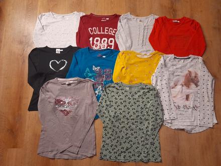 10x tričko, h&m, c&a, peppers, sinsay atd, 134/140, h&m,134