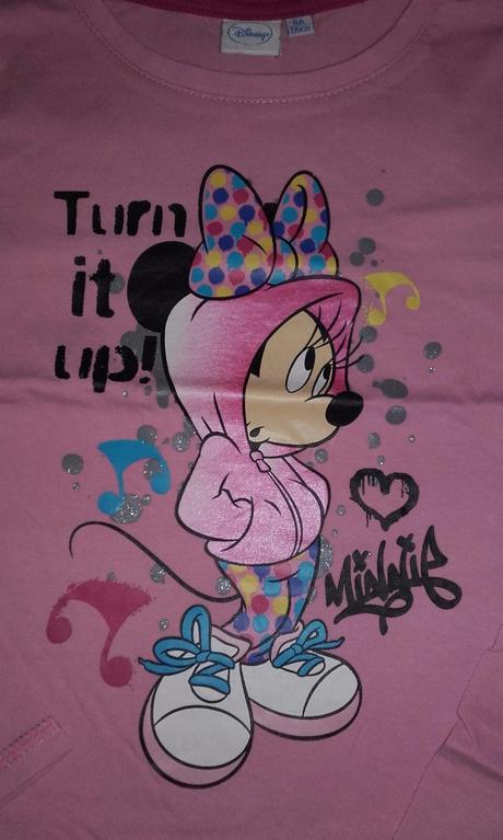 Ružové tričko minnie turn it up, disney,116