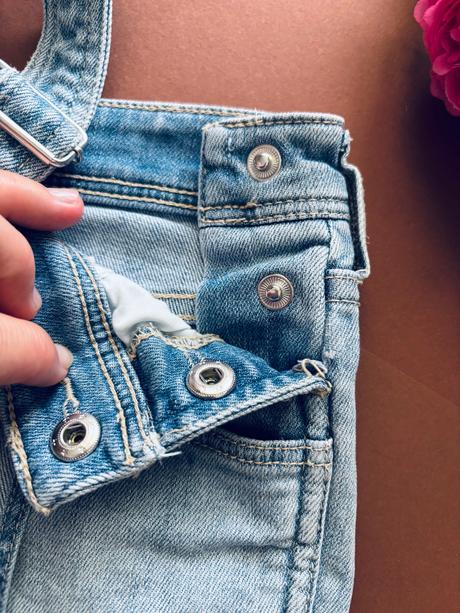 Krásné laclové šortky džínové - v.152, denim,152