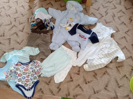 Balík oblečení kluk 62/68, 50–62