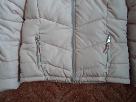 Růžová bunda bundička s kožíškem h&m, h&m,152