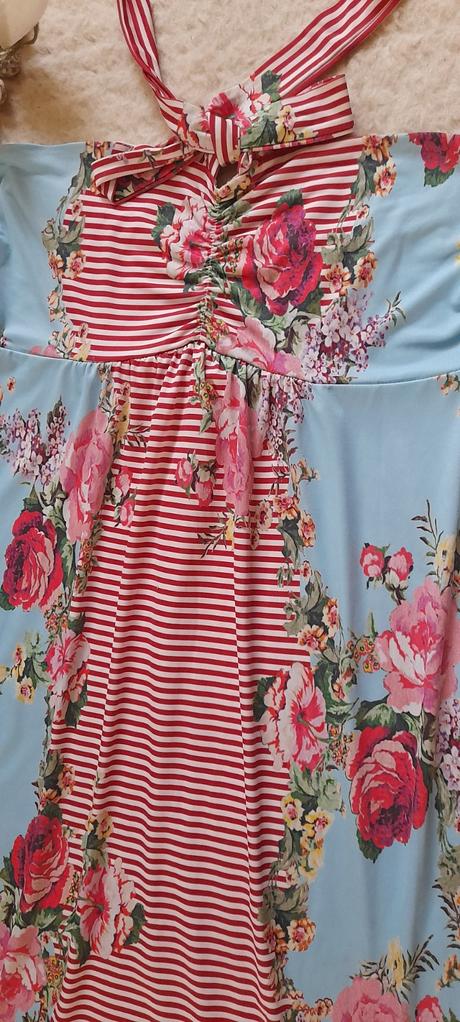 Bodyflirt květované dlouhé šaty, 38