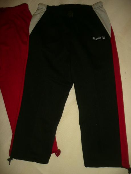 Tepláky vel 104/110 délka 57/37 cm pro hubené, 110 / 116