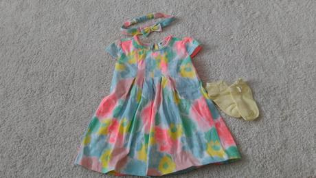 Šatičky s čelenkou a ponožkami, pepco,80