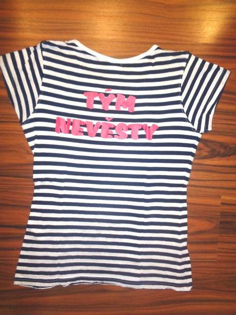 Tričko pro vodáky - tým nevěsty, l