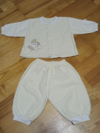 Žluťounký kompletek pro miminko, 68