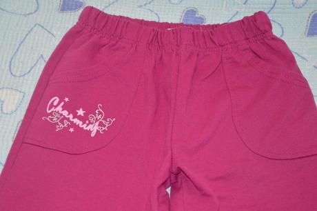 Růžová vínová tepláková souprava, 140