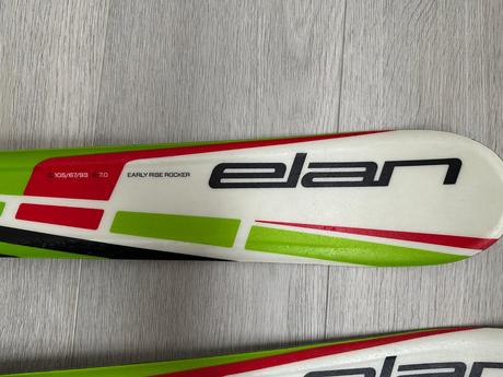 Set dětské lyže elan 110 + vak + hůlky, elan,110-119 cm