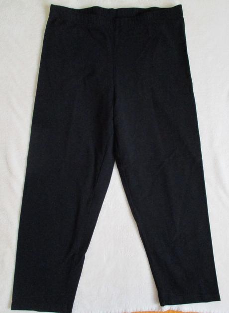 Dívčí 3/4 legíny bavlněné černé takko 158 164 2ks, takko,158