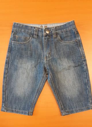 Chlapecké slim riflové kraťasy 128 primark, primark,128