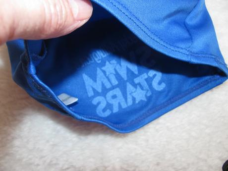 Koupací elastická modrá čepice, 92