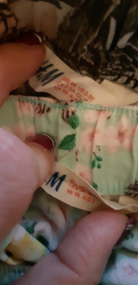 2x tenké kalhoty ham, h&m,98