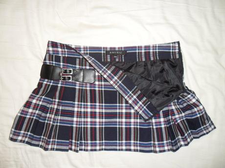 Kárková skládaná sukně krátká, h&m,xs