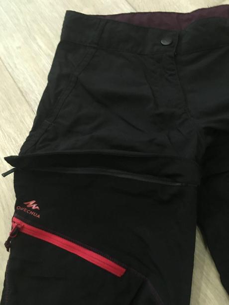 Dívčí kalhoty s odepínacími nohavicemi 10-11 let, quechua,146