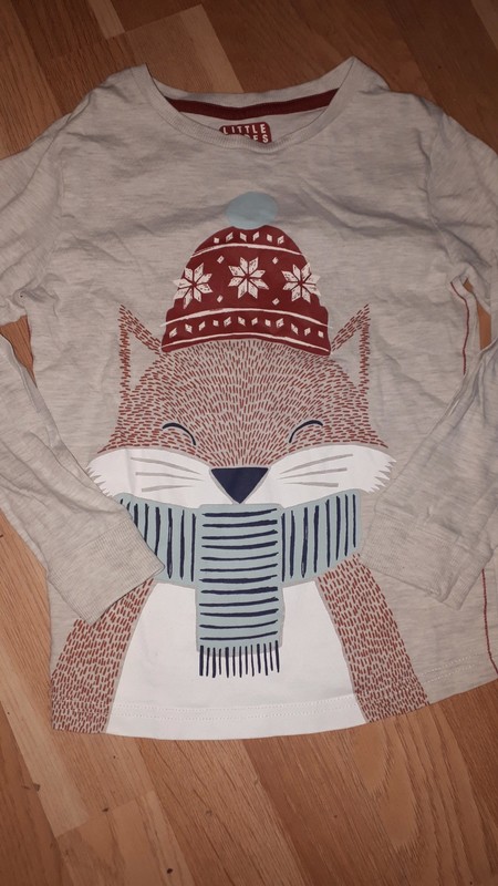 Tričko s liškou 116 tu, tu,116