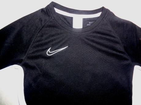 Černobílé funkční tričko nike - dri-fit 128/134, nike,128