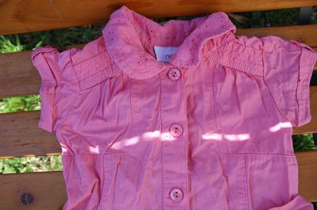 Dívčí šaty - šatičky s páskem květy, next,86