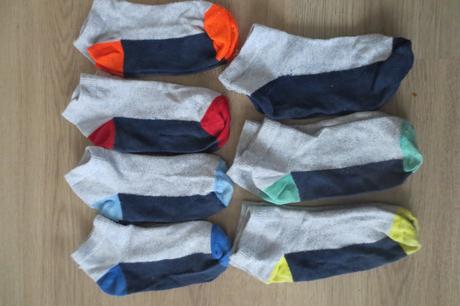 Ponožky nízké vel. 31-34 - sada 7 ks, h&m,31