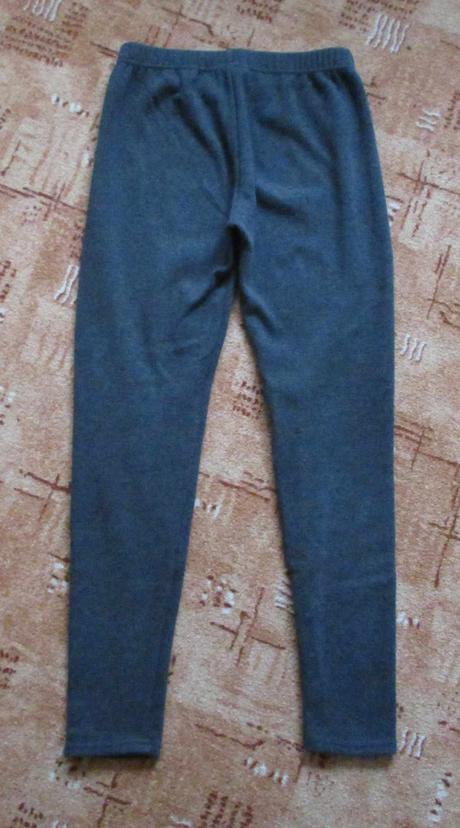 Dámské zimní termo legíny šedé bambusové s 36, s