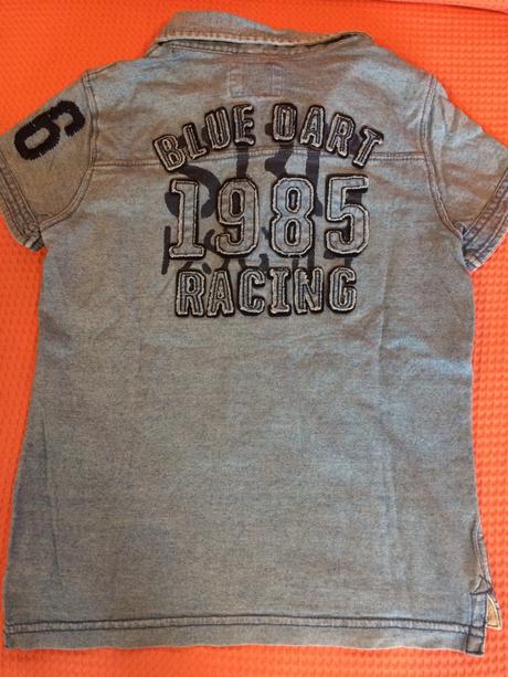 Bavlněné triko s límečkem 98/104, h&m,98