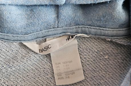 Dívčí mikina, mikinka na zip, vel.122/128, zn.h&m, h&m,122