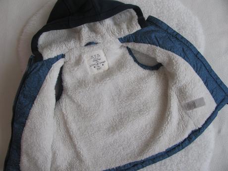 Prošívaná zateplená vesta s kapucí s vnitřní kožeš, f&f,86