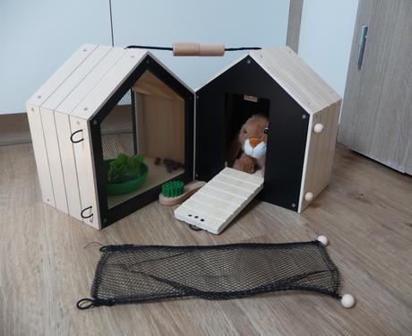 Nové small foot plyšový králík v králíkárně+výběh,