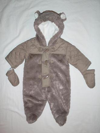 Luxusní teploučká medvídková zimní kombinéza, debenhams,56