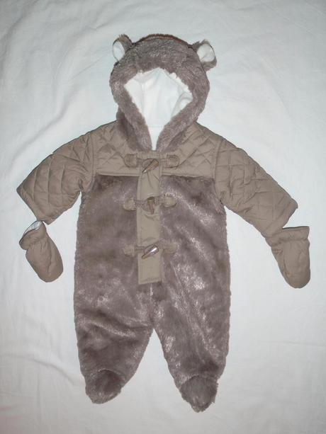 Luxusní teploučká medvídková zimní kombinéza, debenhams,56
