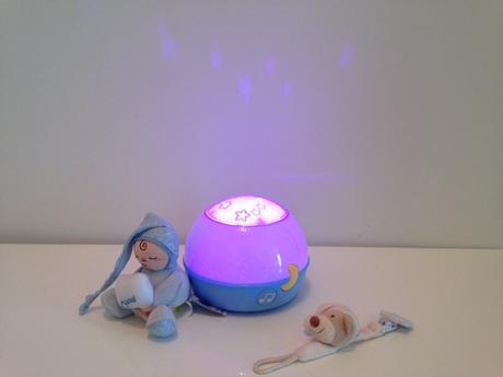 Chicco lampička hrající noční obloha+clip nattou ,