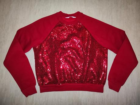 Červená mikina h&m 164, h&m,164