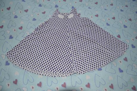 Bavlněné puntíkaté šaty letní, 128