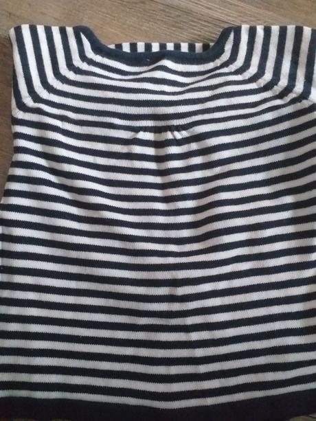 Svetříček pruhovaný s krajkou, h&m,110