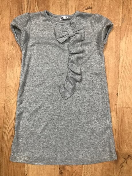 Stříbrné šatičky s mašlí, pepco,116