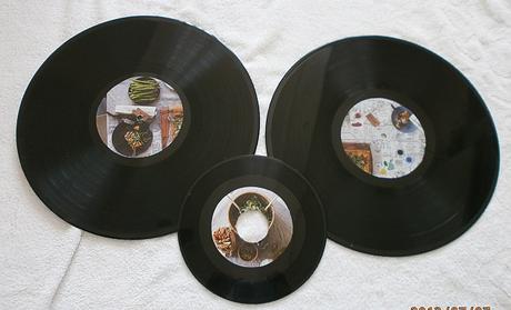 Super módní obrázky z gramodesek v retro stylu, 