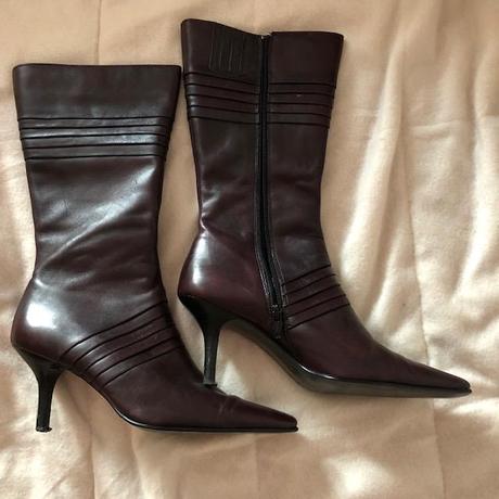 Bordo-vinove kozene kozacky 36, 36