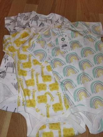 3x body se žirafy, duhy, zebry 80 next, next,80