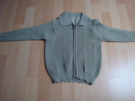 Svetr na zapínání - bledě zelený, vel. 104, age,104