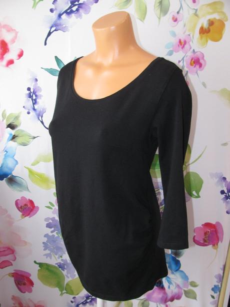 Těhotenské černé elastické tričko h&m, h&m,m