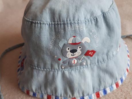 Kojenecký letní klobouk, klobouček, světle modrý, 50