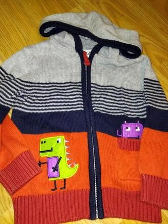 Svetr na zip s příšerou 92 bluezoo, bluezoo,92