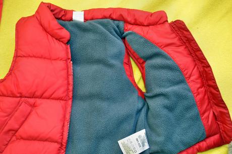 Teplá vesta next na 3-6 měs.s fleece, next,74