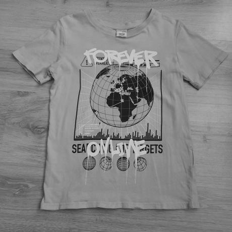 Dětské sv. zelené tričko se zeměkoulí, v. 134/140, chapter young,134