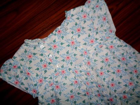 Bílé vzdušné květované šaty, george,128