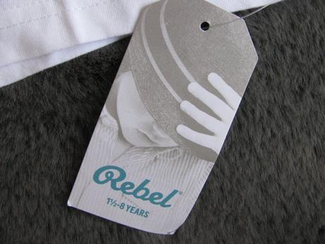 Bílé bavlněné tričko, unisex, rebel,92